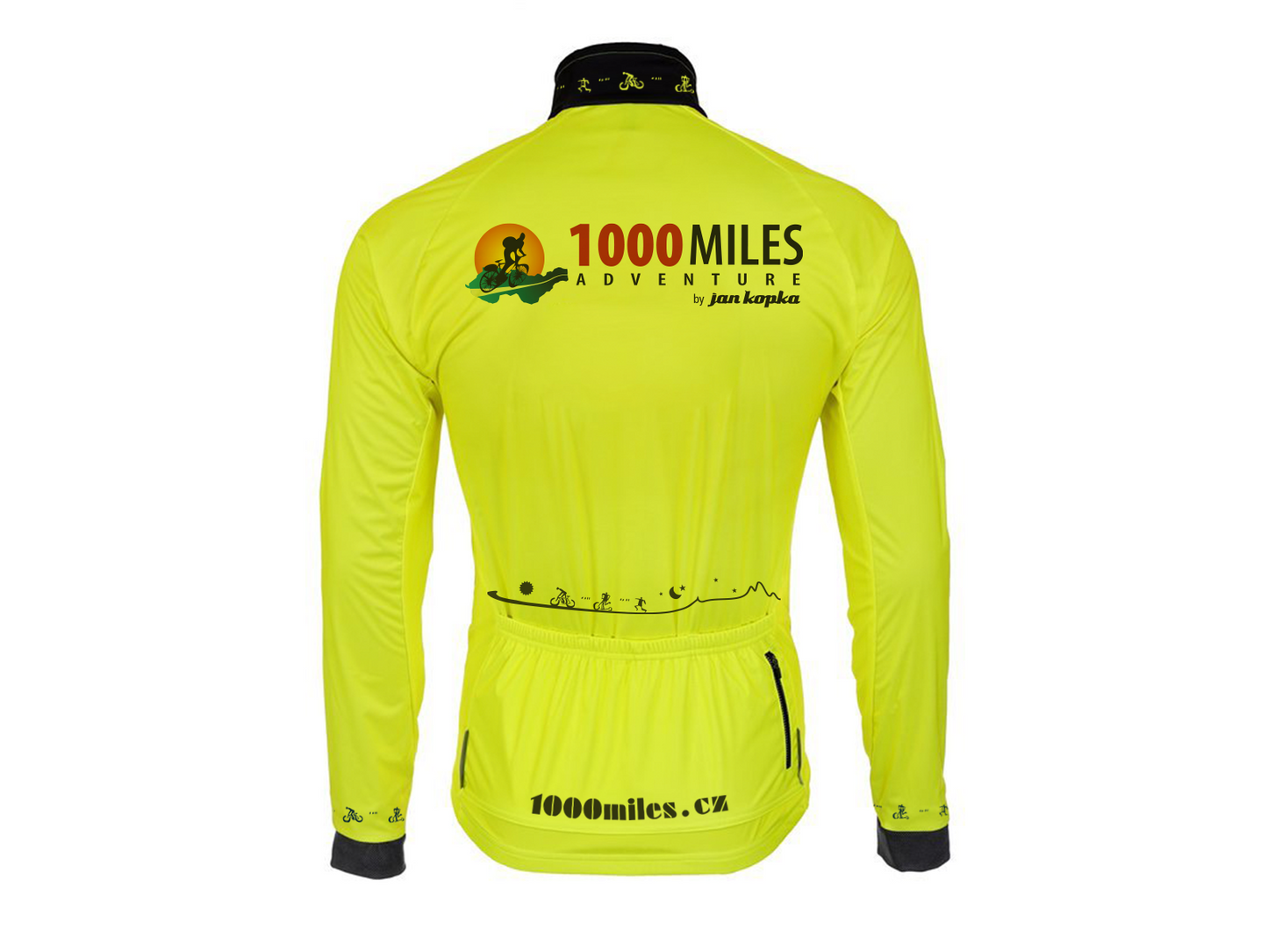 Bunda no wind - žlutá fluo