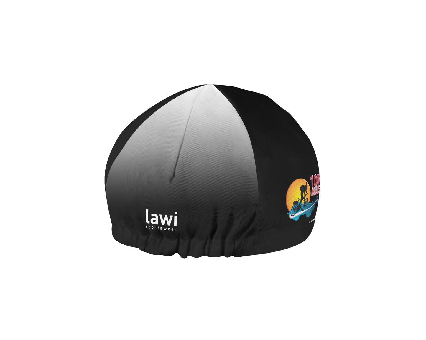 Cyklistická čepička s kšiltem - bílá